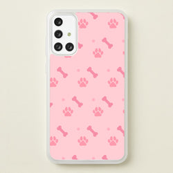 Dog And Paw - Dog Pattern  - Dog Patterned Phone Case for Galaxy A71