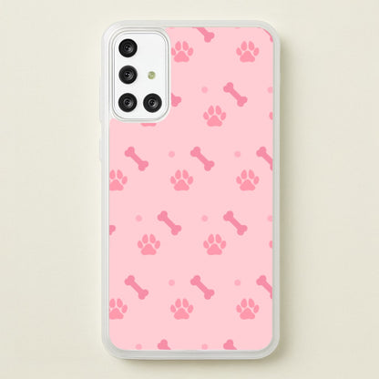 Dog And Paw - Dog Pattern  - Dog Patterned Phone Case for Galaxy A71