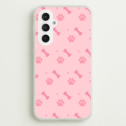 Dog And Paw - Dog Pattern  - Dog Patterned Phone Case for Galaxy S23FE