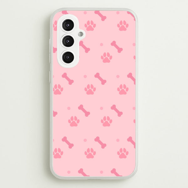 Dog And Paw - Dog Pattern  - Dog Patterned Phone Case for Galaxy S23FE