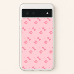Dog And Paw - Dog Pattern  - Dog Patterned Phone Case for Google Pixel 6