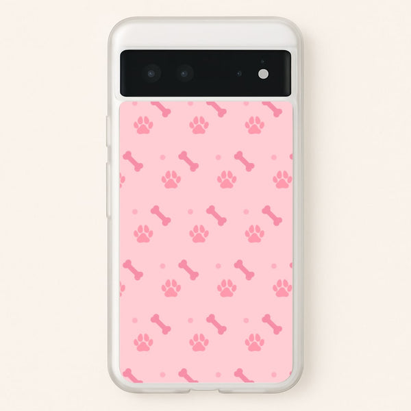 Dog And Paw - Dog Pattern  - Dog Patterned Phone Case for Google Pixel 6