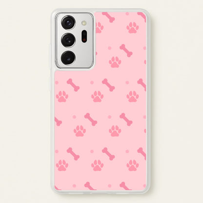 Dog And Paw - Dog Pattern  - Dog Patterned Phone Case for Galaxy Note 20 Ultra
