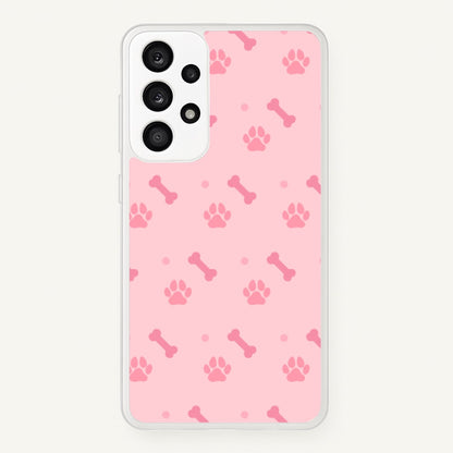 Dog And Paw - Dog Pattern  - Dog Patterned Phone Case for Galaxy A33