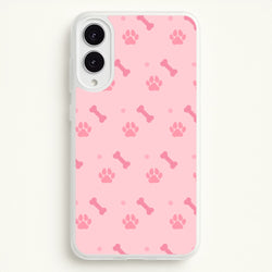 Dog And Paw - Dog Pattern  - Dog Patterned Phone Case for Galaxy S25 Edge