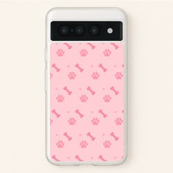 Dog And Paw - Dog Pattern  - Dog Patterned Phone Case for Google Pixel 7 Pro