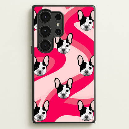 Abstact Frenchie - Dog Pattern  - Dog Patterned Phone Case for Galaxy S25 Ultra