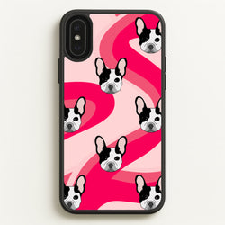 Abstact Frenchie - Dog Pattern  - Dog Patterned Phone Case for iPhone XS Max