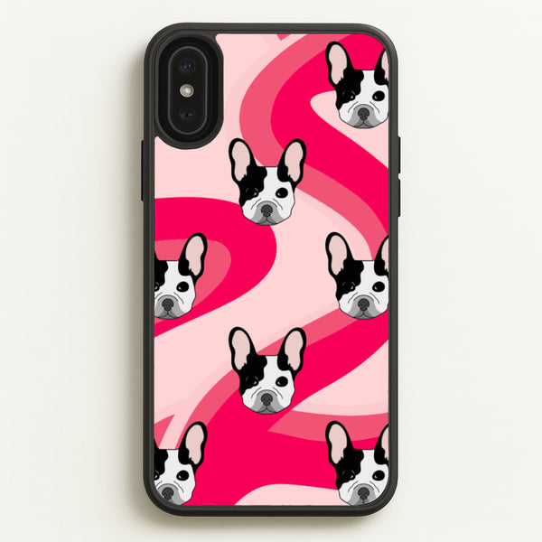 Abstact Frenchie - Dog Pattern  - Dog Patterned Phone Case for iPhone XS Max