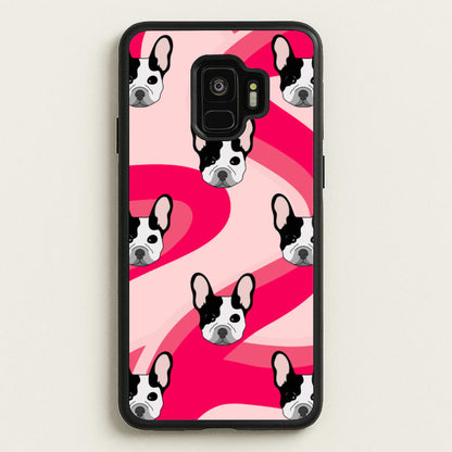 Abstact Frenchie - Dog Pattern  - Dog Patterned Phone Case for Galaxy S9