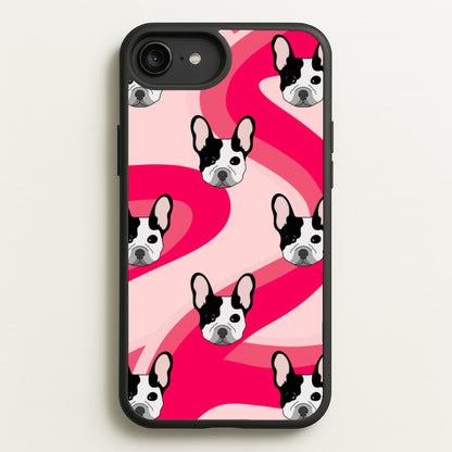 Abstact Frenchie - Dog Pattern  - Dog Patterned Phone Case for iPhone 6 Plus / 7 Plus / 8 Plus