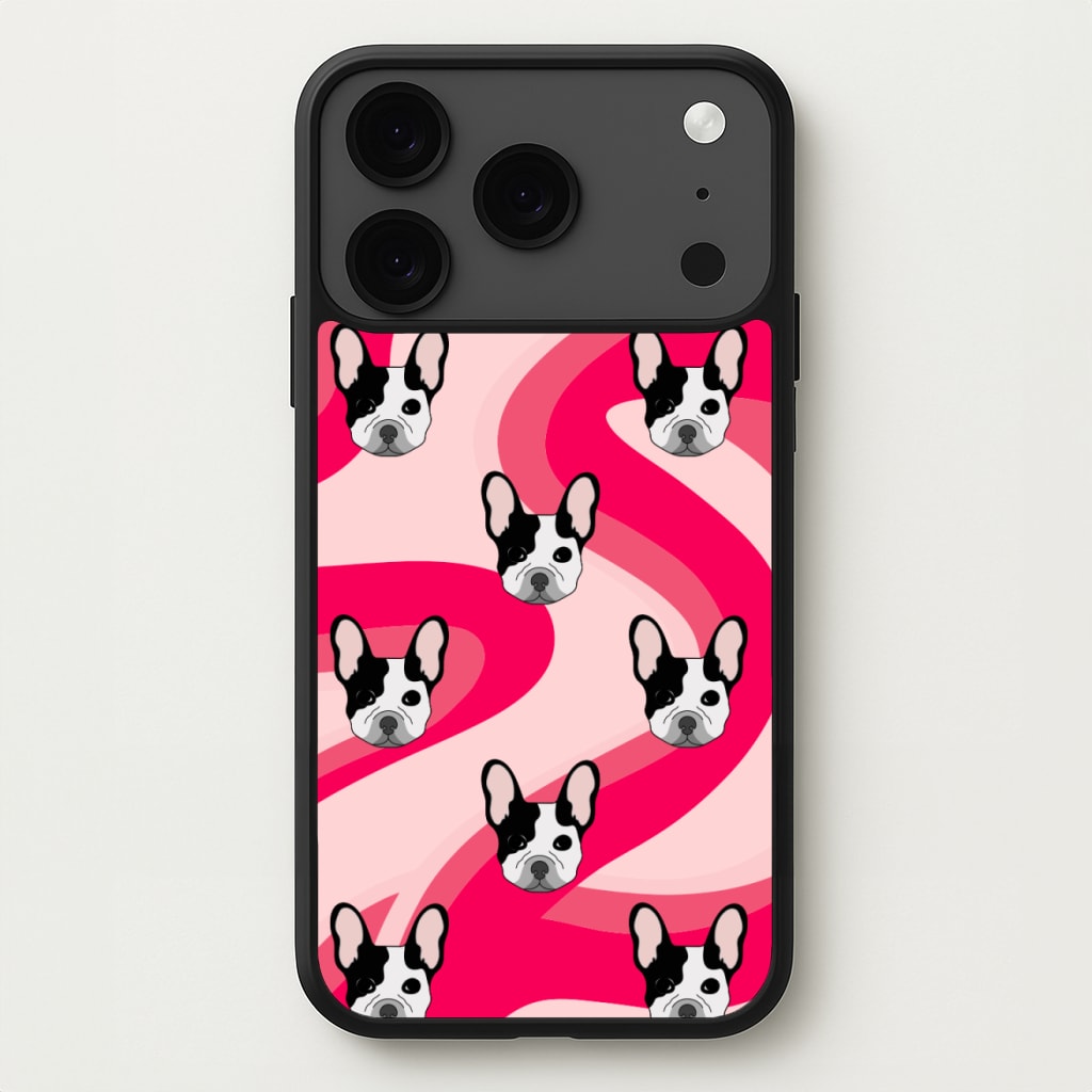Abstact Frenchie - Dog Pattern Phone Case for iPhone 17 Pro