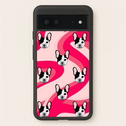 Abstact Frenchie - Dog Pattern  - Dog Patterned Phone Case for Google Pixel 7