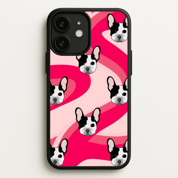 Abstact Frenchie - Dog Pattern  - Dog Patterned Phone Case for iPhone 11
