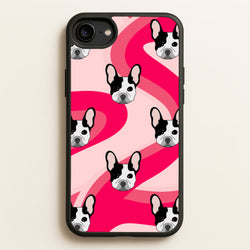 Abstact Frenchie - Dog Pattern  - Dog Patterned Phone Case for iPhone 6 / 7 / 8 / SE