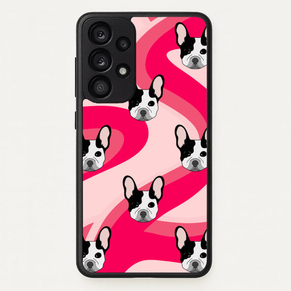 Abstact Frenchie - Dog Pattern  - Dog Patterned Phone Case for Galaxy A33