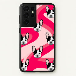 Abstact Frenchie - Dog Pattern  - Dog Patterned Phone Case for Galaxy S21 Ultra