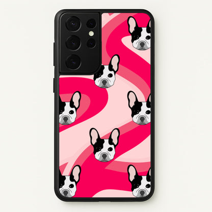 Abstact Frenchie - Dog Pattern  - Dog Patterned Phone Case for Galaxy S21 Ultra
