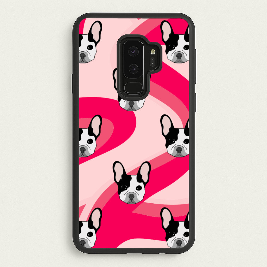 Abstact Frenchie - Dog Pattern  - Dog Patterned Phone Case for Galaxy S9 Plus
