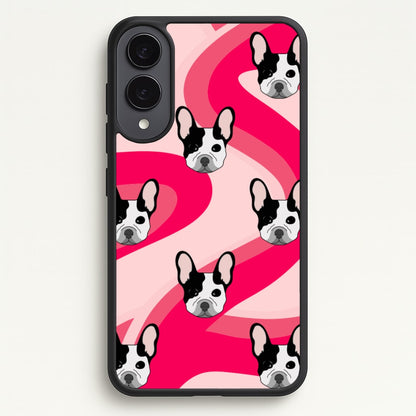 Abstact Frenchie - Dog Pattern  - Dog Patterned Phone Case for Galaxy S25 Edge