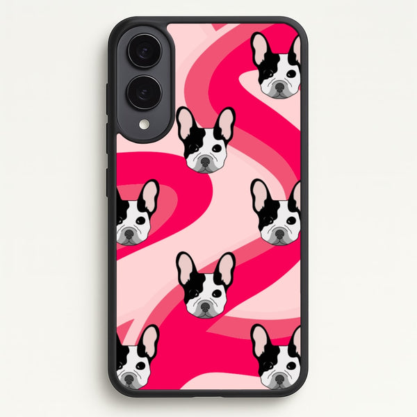 Abstact Frenchie - Dog Pattern  - Dog Patterned Phone Case for Galaxy S25 Edge