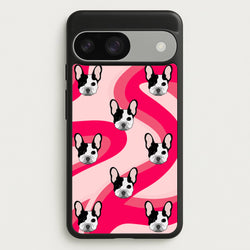 Abstact Frenchie - Dog Pattern  - Dog Patterned Phone Case for Google Pixel 9 / 9 Pro