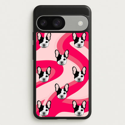 Abstact Frenchie - Dog Pattern  - Dog Patterned Phone Case for Google Pixel 9 / 9 Pro