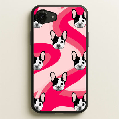 Abstact Frenchie - Dog Pattern  - Dog Patterned Phone Case for iPhone 16e