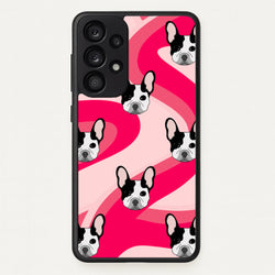 Abstact Frenchie - Dog Pattern  - Dog Patterned Phone Case for Galaxy A53