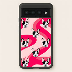 Abstact Frenchie - Dog Pattern  - Dog Patterned Phone Case for Google Pixel 7 Pro