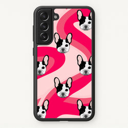 Abstact Frenchie - Dog Pattern  - Dog Patterned Phone Case for Galaxy S21