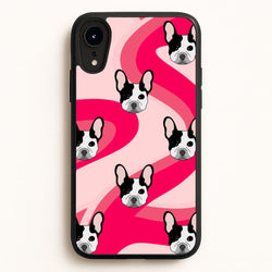 Abstact Frenchie - Dog Pattern  - Dog Patterned Phone Case for iPhone XR
