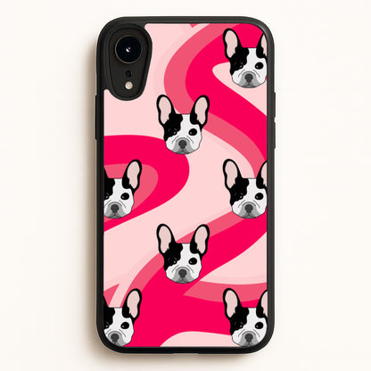 Abstact Frenchie - Dog Pattern  - Dog Patterned Phone Case for iPhone XR