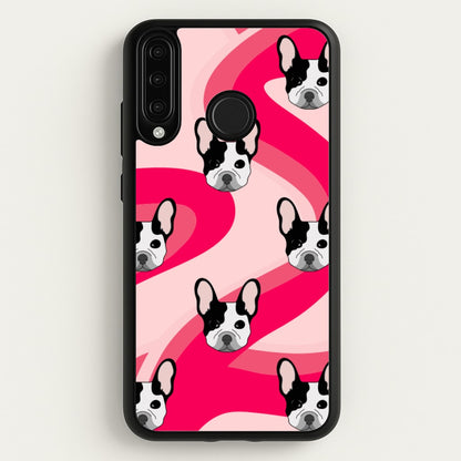 Abstact Frenchie - Dog Pattern  - Dog Patterned Phone Case for Huawei P30 Lite