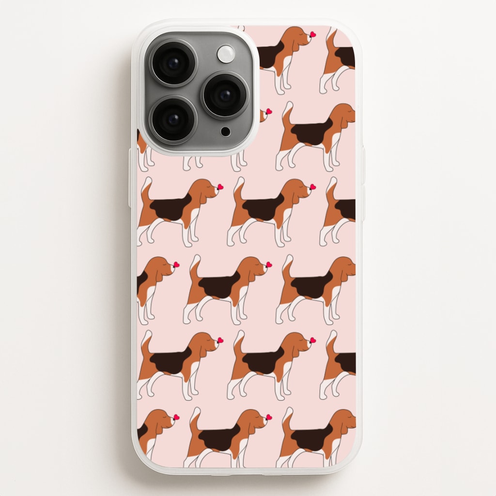 Love Beagle - Dog Pattern  - Dog Patterned Phone Case for iPhone 16 Pro Max