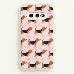 Love Beagle - Dog Pattern  - Dog Patterned Phone Case for Galaxy S10e