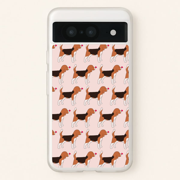 Love Beagle - Dog Pattern  - Dog Patterned Phone Case for Google Pixel 8