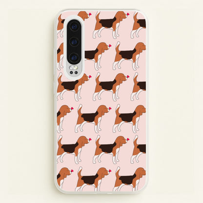 Love Beagle - Dog Pattern  - Dog Patterned Phone Case for Huawei P30