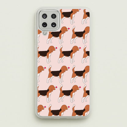 Love Beagle - Dog Pattern  - Dog Patterned Phone Case for Galaxy A12