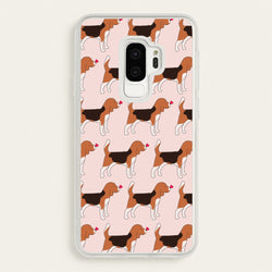Love Beagle - Dog Pattern  - Dog Patterned Phone Case for Galaxy S9 Plus
