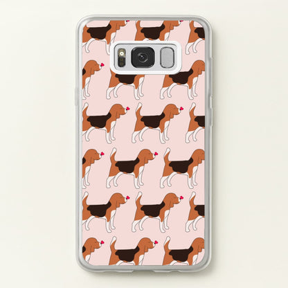 Love Beagle - Dog Pattern  - Dog Patterned Phone Case for Galaxy S8 Plus