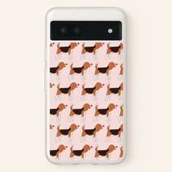 Love Beagle - Dog Pattern  - Dog Patterned Phone Case for Google Pixel 6a