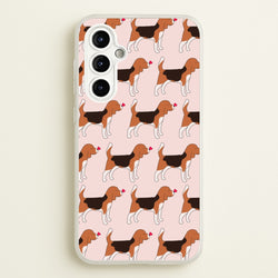 Love Beagle - Dog Pattern  - Dog Patterned Phone Case for Galaxy A54