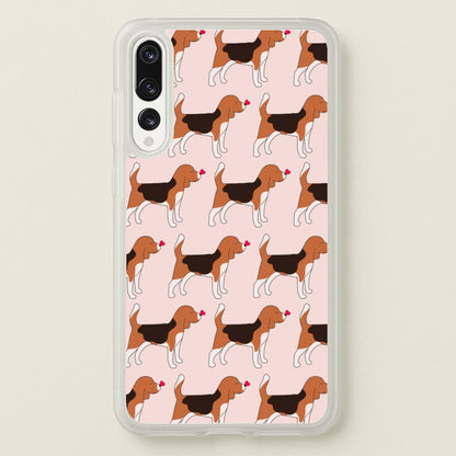 Love Beagle - Dog Pattern  - Dog Patterned Phone Case for Huawei P20 Pro
