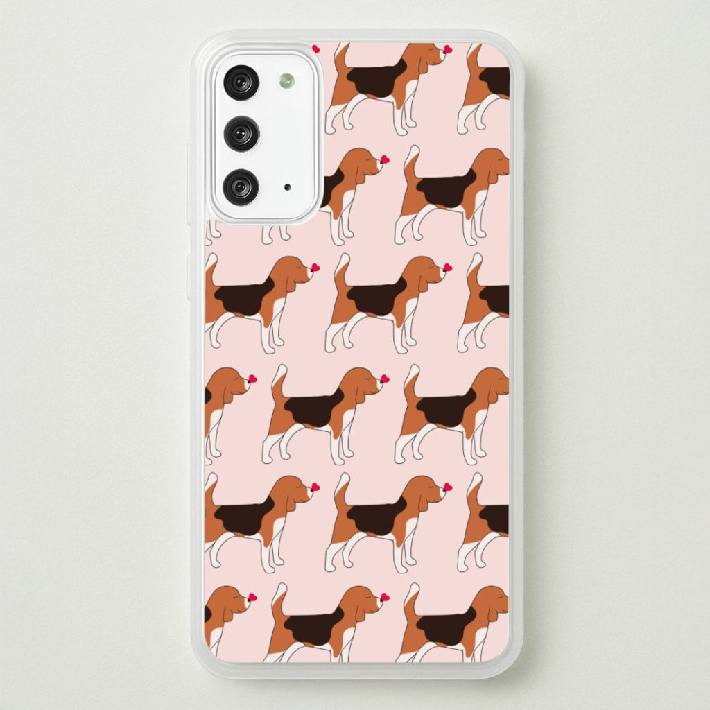 Love Beagle - Dog Pattern  - Dog Patterned Phone Case for Galaxy Note 20