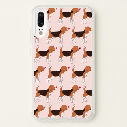 Love Beagle - Dog Pattern  - Dog Patterned Phone Case for Huawei P20