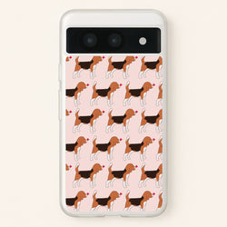Love Beagle - Dog Pattern  - Dog Patterned Phone Case for Google Pixel 8a