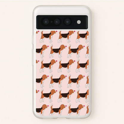 Love Beagle - Dog Pattern  - Dog Patterned Phone Case for Google Pixel 7 Pro