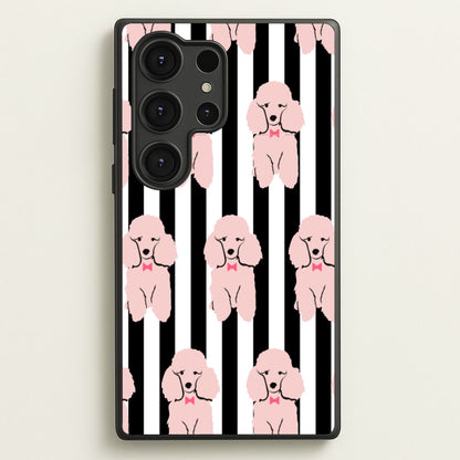 Striped Poodle - Dog Pattern  - Dog Patterned Phone Case for Galaxy S25 Ultra
