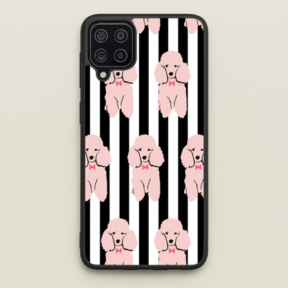 Striped Poodle - Dog Pattern  - Dog Patterned Phone Case for Galaxy A12